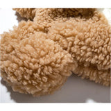 New Big-ear Bear Cashmere Bomber Hats Women Fluffy Hat with Ears Autumn Winter Cute Pullover Earmuffs Warm Cap Bandage