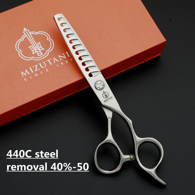 Mizutani new CNC scissors 6-6.3-6.7-7inch bearings screw Thin scissors for haircuts Salon Professional Hairdressing Tools