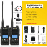 Retevis RA89 Walkie Talkie USB C Charge IP68 Waterproof 10W Long Range Two Way Radio Intelligent Noise Reduction ht Transceiver