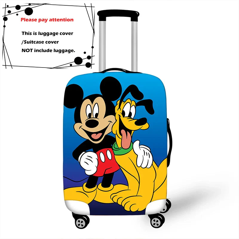 Disney Cartoon Pluto Mickey Thicken Luggage Suitcase Protective Cover Protect Dust Bag Trolley Cover Travel Accessories