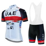 UAE Cycling Mtb Tricuta Man Uniform Men's Clothing Pants Jersey Costume Bike Clothes Shorts 2024 Laser Cut Mens Complete Bib Gel