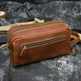 Genuine Leather Clutch real cowskin storage bag men male zipper Clutches genuine leather makeup s water pen glasses