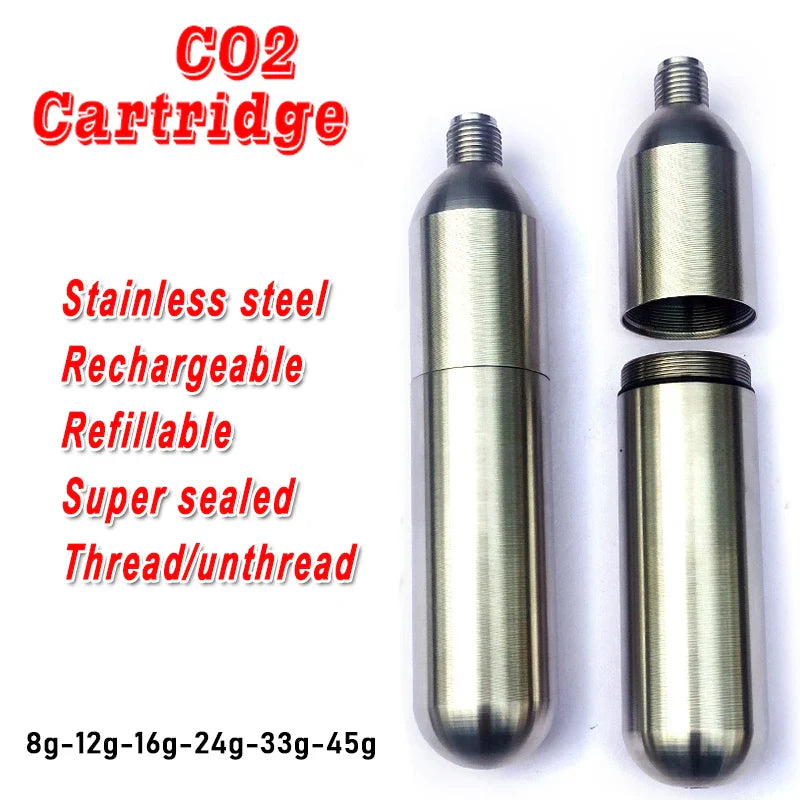 CO2 Refill Tank Refillable Cartridges for Home Brewing Wine Making Barware Equipment Soda Beer Fermenter Kitchen DIY Bar Tool