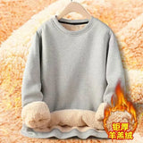 2023 Men's Sweatshirt Women's Autumn Winter fleece Pullover Fashion Casual Round Neck Sweater Coat Casual Solid Men Clothing New