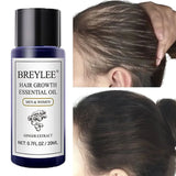 BREYLEE Ginger Hair Growth Essential Oil Prevent Hair Loss Treatment Scalp Fast Growing Repair Dry Damaged Hair Care Product