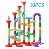 Marble Run Race Track Building Blocks Kids 3D Maze Ball Roll Toy DIY Educational Marble Run Race Coaster Set For Children Gifts