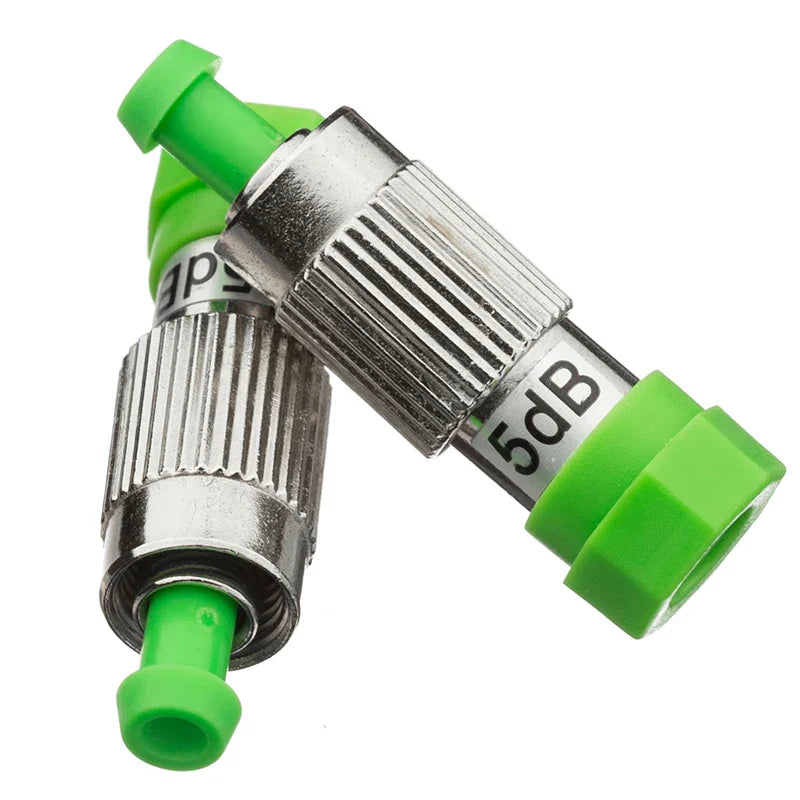 FC APC Fiber Attenuator, Optical Female to Male Adapter, Fiber Equipment Coupler, 3dB, 5dB, 7dB, 10dB, 0-30dB, FTTH, 2PCs