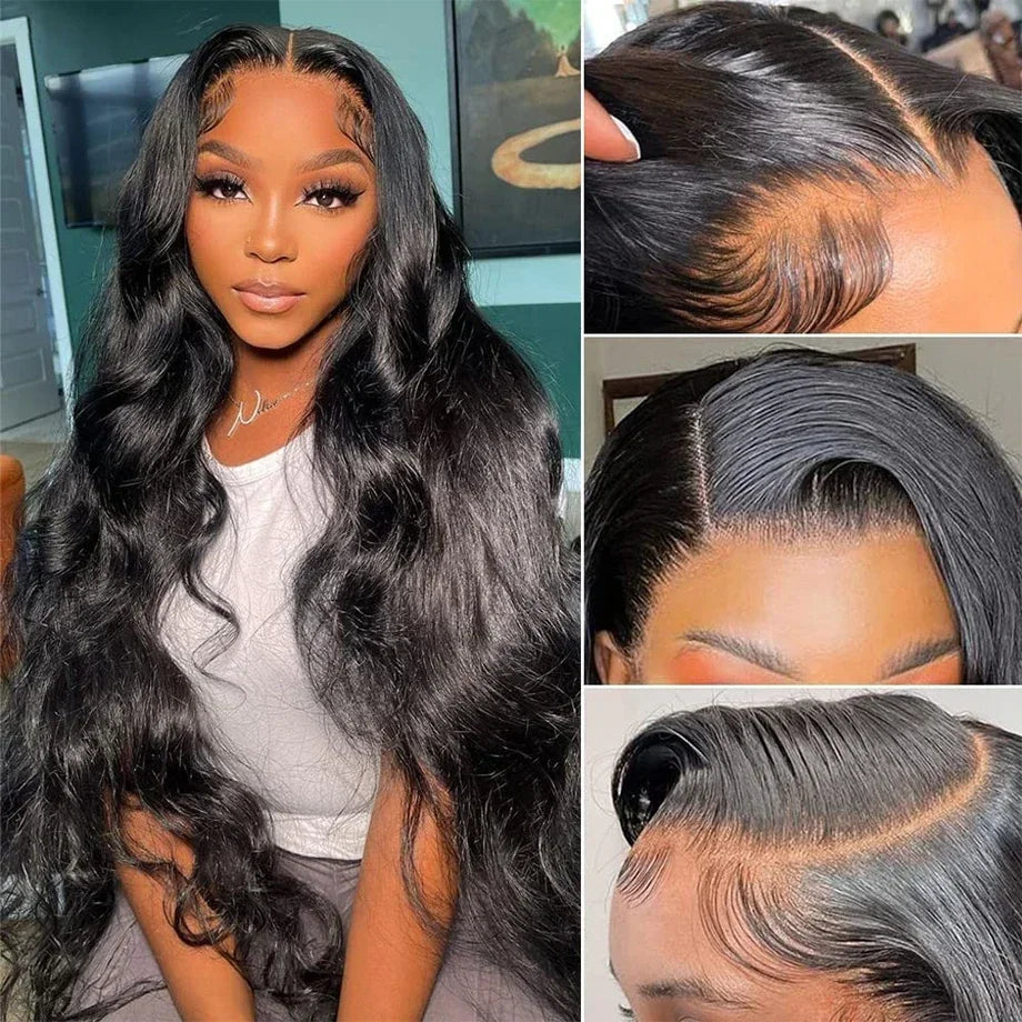 13x4 Body Wave HD Lace Frontal Wig Human Hair Brazilian 13x4 Transparent Lace Frontal Body Wave 4x4 Glueless Wigs for Women