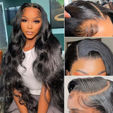 13x4 Body Wave HD Lace Frontal Wig Human Hair Brazilian 13x4 Transparent Lace Frontal Body Wave 4x4 Glueless Wigs for Women