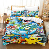 Pokemon Animation Derivatives Bedding Sets Australia / Europe / USA Full Queen King Size Kids Children Boys Quilt Duvet Cover