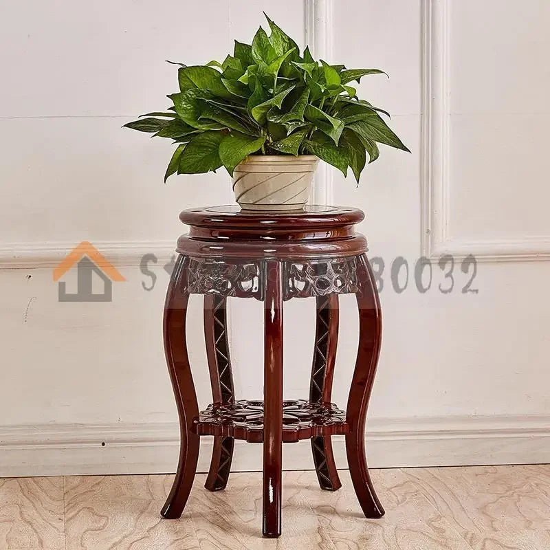 Plastic Plant Stand Flower Stands Multi-layer Pot Rack Single Antique Living Room Balcony Indoor Floor Storage Shelf