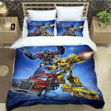 T-Transformers Cartoon Bedding Sets exquisite bed supplies set duvet cover bed comforter set bedding set luxury birthday gift