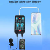 Handheld Voice Changer Multifunctional Sound Changer Device with 8 Sound Effects Portable Live Sound Card Plug and Play Voice