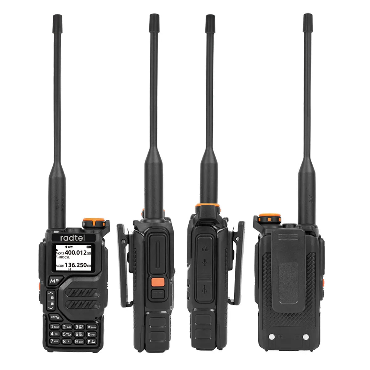 Radtel RT-590 Air Band Walkie Talkie Amateur Ham Two Way Radio Station UHF VHF 200CH Full Band HT with NOAA Channel AM Satcom