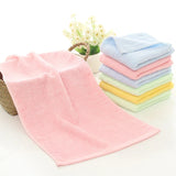 10 Pcs/Set Bamboo Fiber Face Towel 25x50cm Soft Children Hand Towel for Home Kitchen Bathroom Quick-Dry Handkerchief Bath Towels