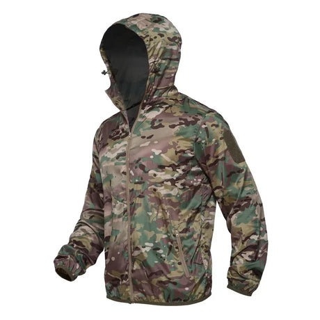 2024 New Thin Army Military Jackets Lightweight Quick Dry Windbreaker Jacket Summer Waterproof Tactical Skin Jacket Raincoat Men