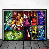 JoJo's Bizarre Adventure Poster Picture Japanese Anime Characters Canvas Painting Wall Art Living Room Boy Bedroom Decoration