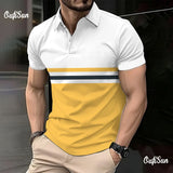 mens polo shirt new striped business polo shirt summer short sleeve tops peplum trend mens polo shirt oversized clothing