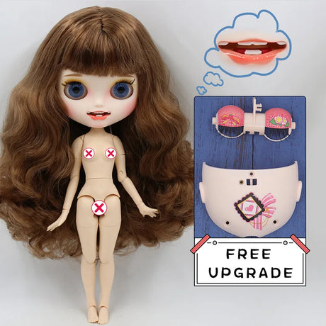 ICY DBS blyth doll CUSTMIZED carvd lips teeth matte face  joint body on sale 1/6 BJD neo azone