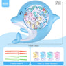 Electric Dolphin Fishing Plate Cute Marine Life Toy suit Puzzle Science Education Class Music Class Rechargeable Model Desktop