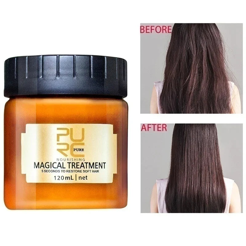 60/120ml PURC Hair Mask Magical Treatment Mask 5 Seconds Repairs Damage Restore Soft Hair Pure Keratin Hair & Scalp Treatment