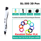 Creative 3D Art Pen for All Ages - SUNLU SL-300, Ideal for PLA/ABS Filament, Perfect Christmas Gift!