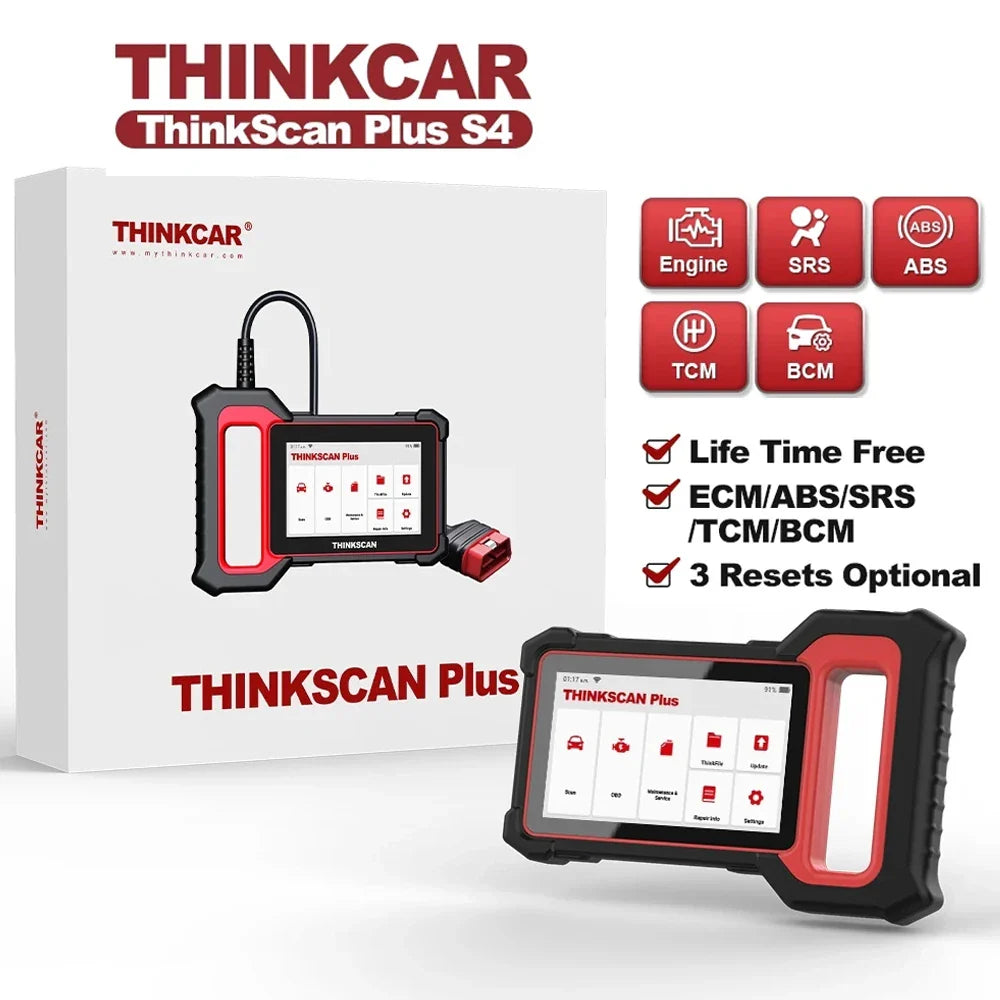 THINKCAR Thinkscan Plus S7/S6/S4 OBD2 Diagnostic Tools Transmission /ABS/SRS Diagnosis Code Reader Automotive obd 2 Scanner