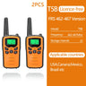 2/4/6 PCS ABBREE Walkie Talkie PMR/FRS UHF Mini Radio Up to 8 KM Range Handheld Ham Two Way Radio Communicator Transceiver