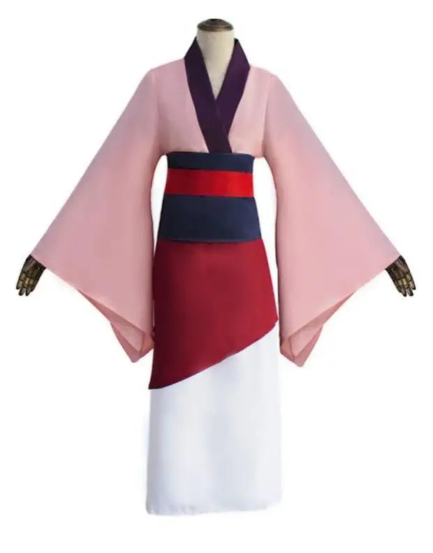 Film and Animation Mulan Cosplay Women's Hanfu Cosplay Mulan Performance Costume Ancient Costume