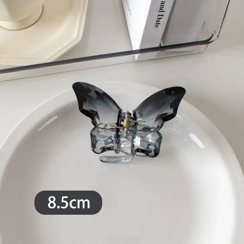 Korean Accessories Popular Ink Gradient Style Hairpin Plate Hairpin Butterflies Hair Claw Clips Headwear Shark Hair Catch