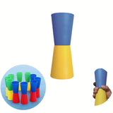 Multi Person Outdoor Sports Flip Cup Toys Kids Fun Game Flip Cup Shuttle Run Agility Cone Body Coordination Sports Equipment