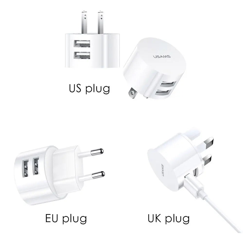 Mini 5V 2.1A Mobile Phone Charging Quick Charge Wall Charger Charging Adapter Travel Charger Dual USB Charger