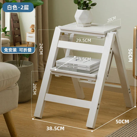 Platforms Telescoping Step Stools Foldable Attic Bar Portable Small Step Ladders Indoor Bamboo Escada Dobravel Home Furniture