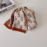 deer jonmi Korean Style New Winter Children Knitted Scarves Plaid Printed Retro All-match Toddlers Kids Warm Shawl