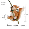 1pc Creative Climbing Rope Squirrel Figurine - Perfect forGarden & Outdoor Decoration!