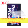 3PCS PET soft screen protector for Lenovo Xiaoxin Pad 2022 10.6'' tablet TB-128FU/Xiaoxin Pad pro 2022 11.2''  protective film