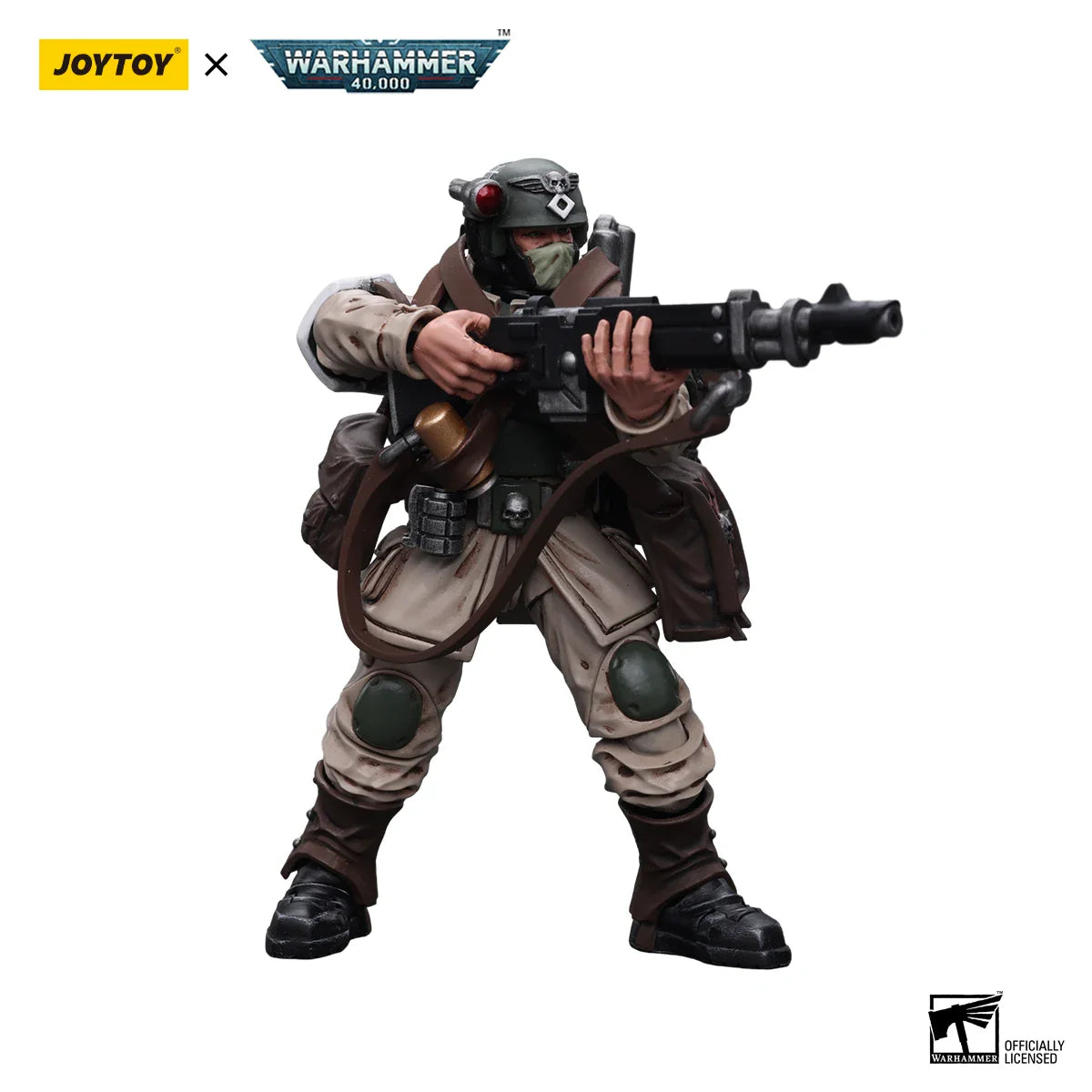 [IN-STOCK] JOYTOY  Warhammer 40k 1/18 Action Figure Astra Militarum Cadian Command Squad (5PCS/SET) Anime Military Model