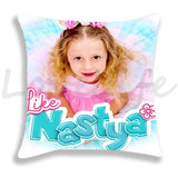 Cute Like Nastya Pillow Case Girls Pillowcase Sofa Bedroom Cushion Covers Home Decoration Kids Lovely Gifts 45*45cm Pillow Cover