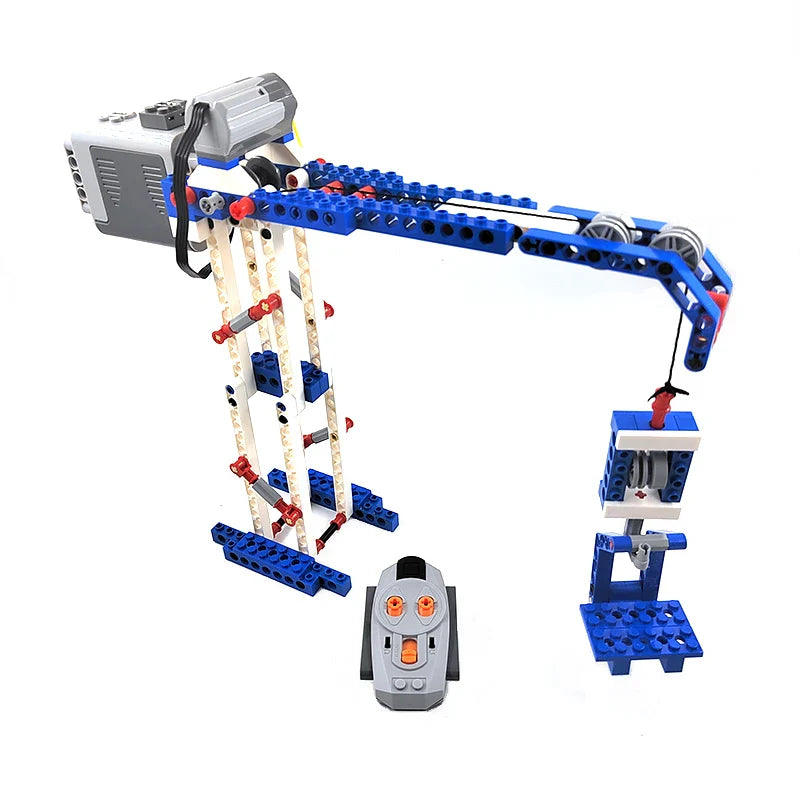 Technical RC APP Programmable Motor Crane Lift Robot Building Block Compatible With lego 9686 Wedo Education Kids Moc Brick Toys