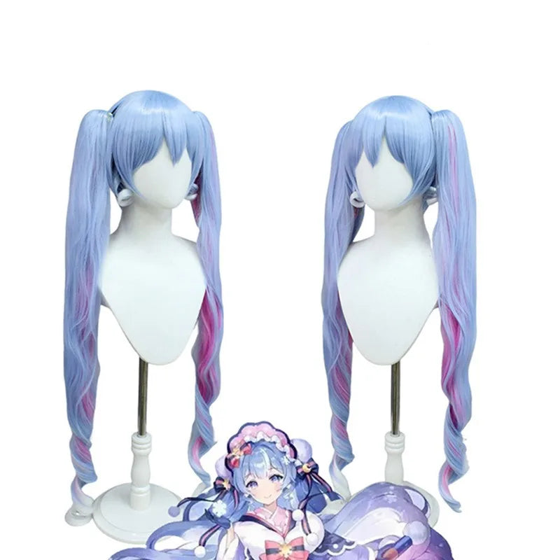 15 Colors Miku Cosplay Wigs Japanese Singer Wig Fiber Heat Resistant Synthetic Hair Women Anime Lolita COS Outfits Accessories