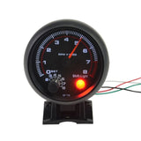 0-8000 RPM Pointer Tachometer Universal Automobile Modification Instrument Black Tachometer Gauge Interior Light Car Accessory