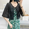 Korean Solid Chiffon Transparent Sunscreen Shawl Female Summer Air Conditioned Blouse Cardigan Neck Guard Cloak Silk Scarf R13