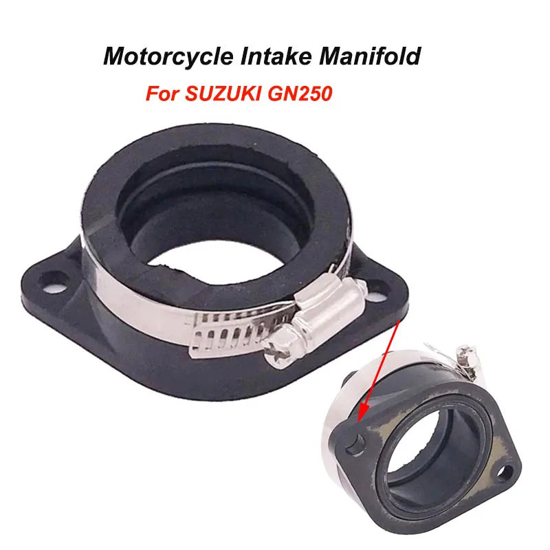 For Suzuki GN250 Gn250 Carburador Intake Pipe GN 250 Motorcycle Carburetor Intake Inlet Manifold Carburator Joint Boot