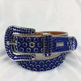 Rhinestone Belts for Women Luxury Diamond Strap Cowgirl Cowboy Bling Crystal Pin Buckle Studded Mens Belts