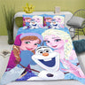 Cartoon Duvet Cover Disney Cute Frozen Printed Children 3-Piece Set 1 Quilt Cover Comforter Bedding Sets King Queen Size