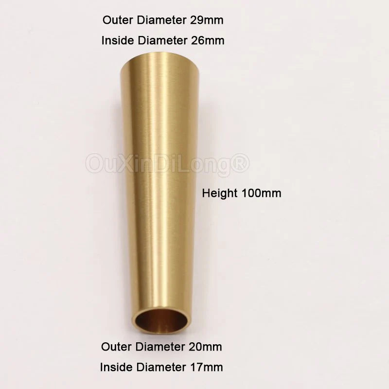 4PCS Pure Brass Covers Chair Cups Cabinet Covers Sofa Brass Tip Cap Furniture Tube Leg Protector Metal Legs Base GF48