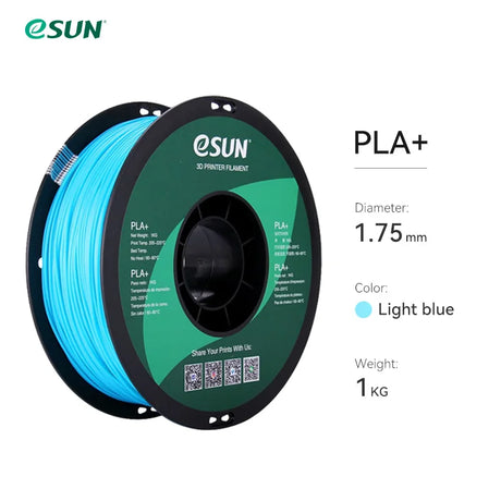 eSUN PLA+ Filament For 3D Printer 10Pcs 1.75mm PLA Plus 3D Printer Filament Accuracy +/- 0.03mm 10KG  PLA+ 3D Printing Material