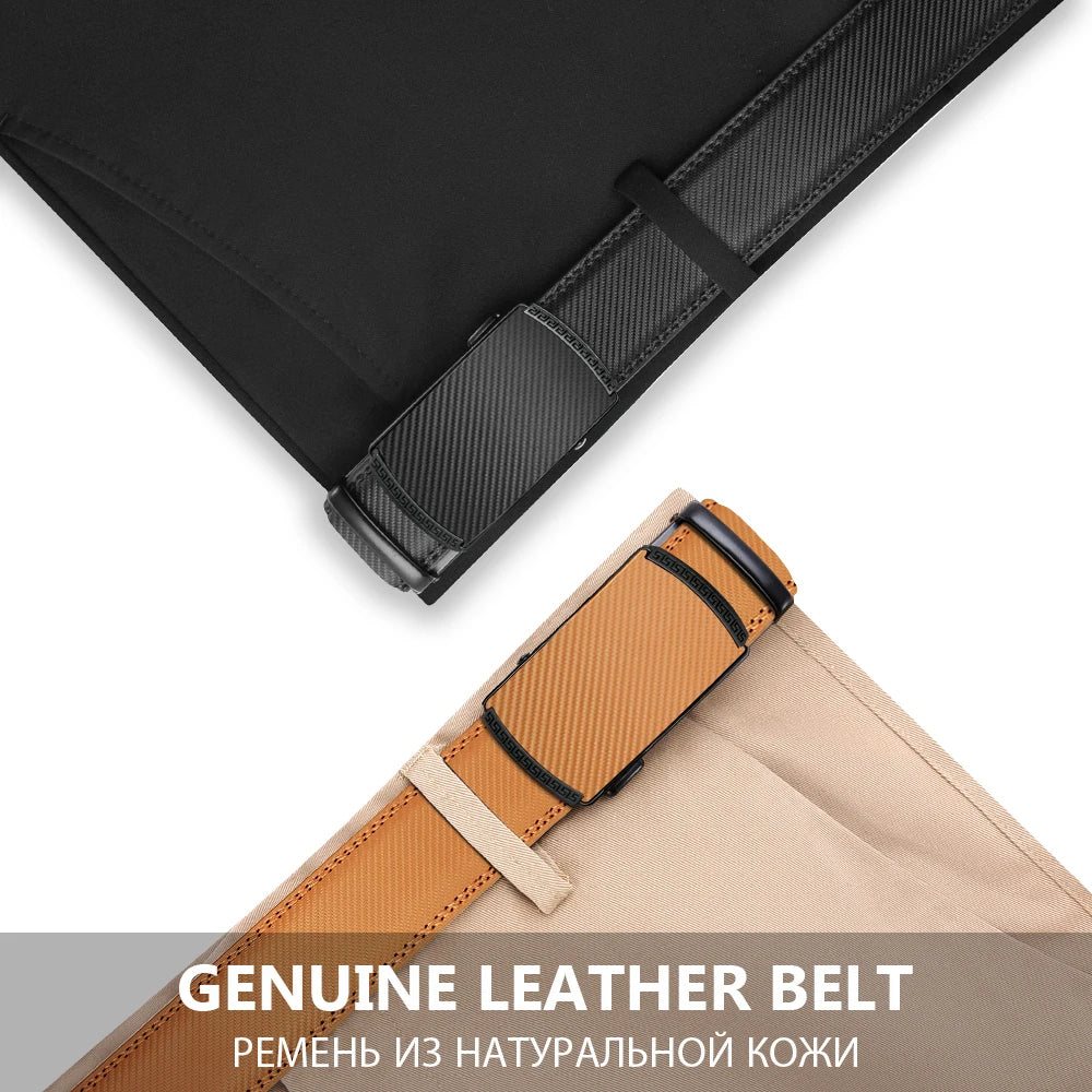 Genuine Leather Belt Top Quality Men's Belt Luxury Designer Leather Belts For Men Metal Automatic Buckle Male Fashion belts