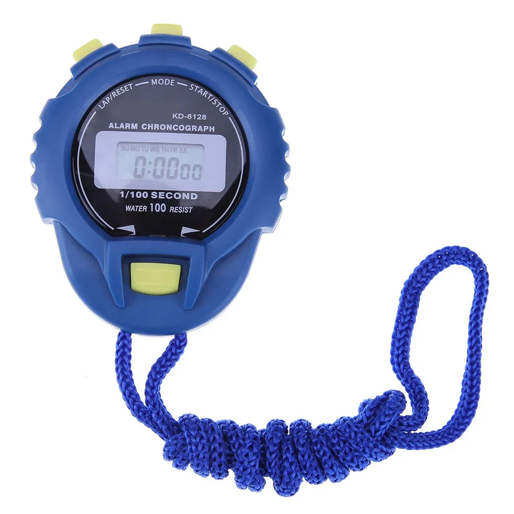 LCD Chronograph Digital Timer Stopwatch Sport Counter Odometer Watch Alarm