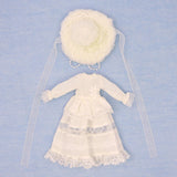 Handmade Blyth Doll Bear suit Clothes Doll Blyth Doll Clothes Princess Dress With White Lace For Ymy Licca Azones Ob24 Ob27 Fr